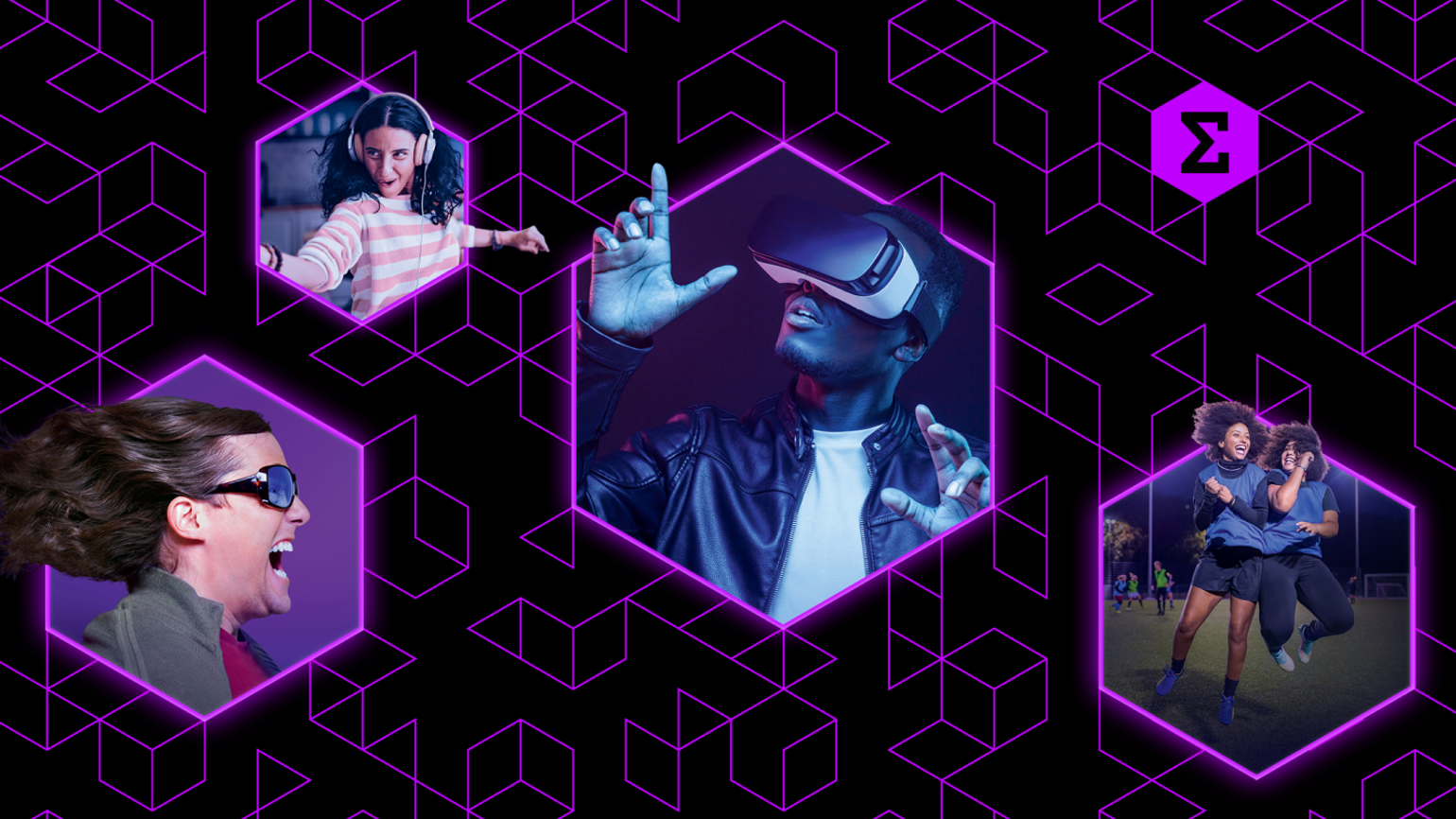 The design of a report page that includes a lot of people doing different activities