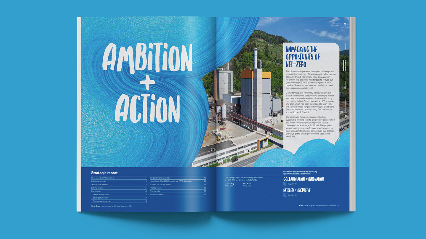 A page in Mondi report 