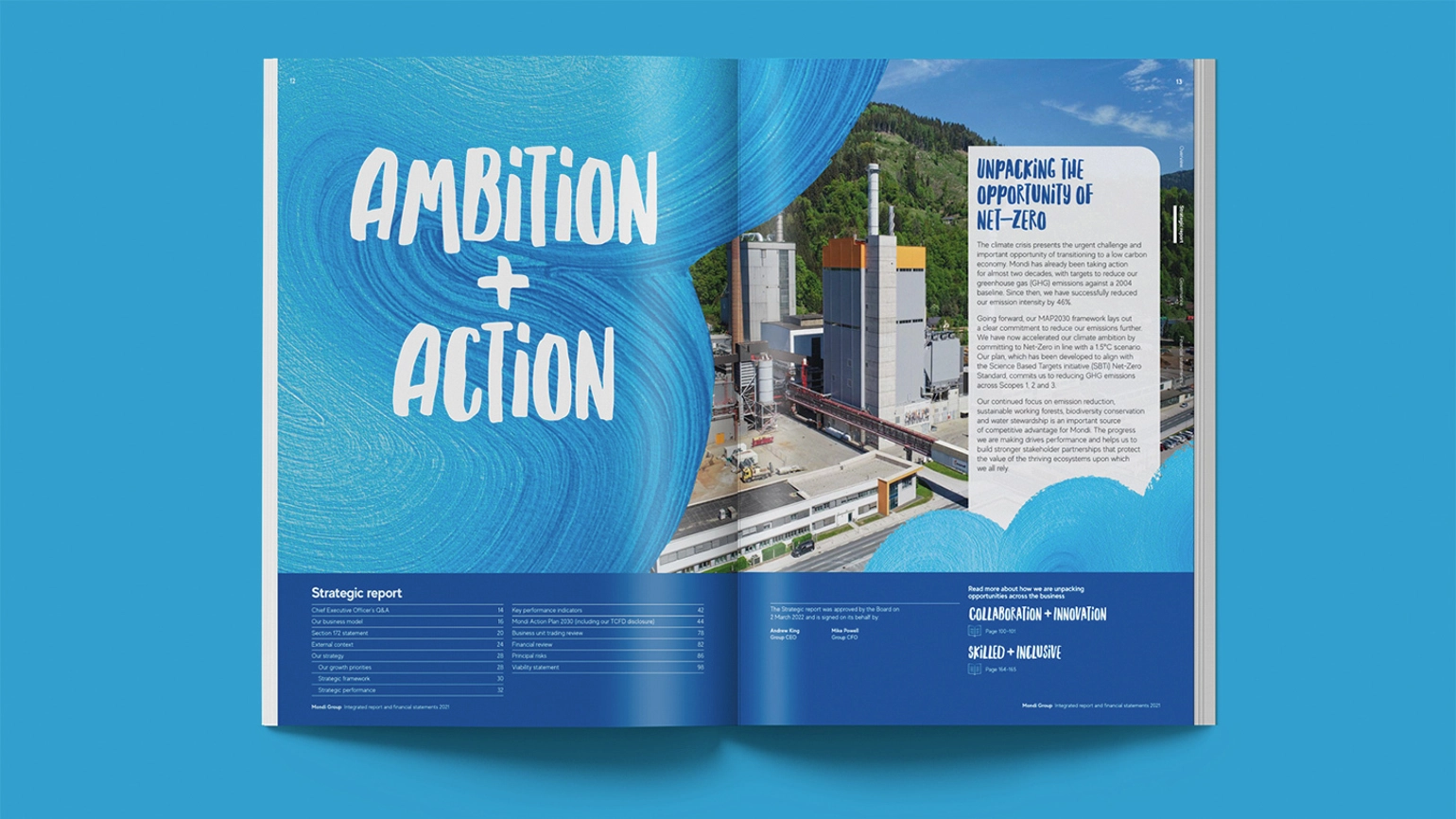 A page in Mondi report