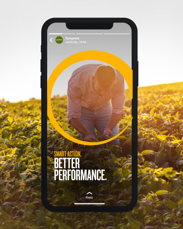 The design of Plinazolin' social media post on a mobile device