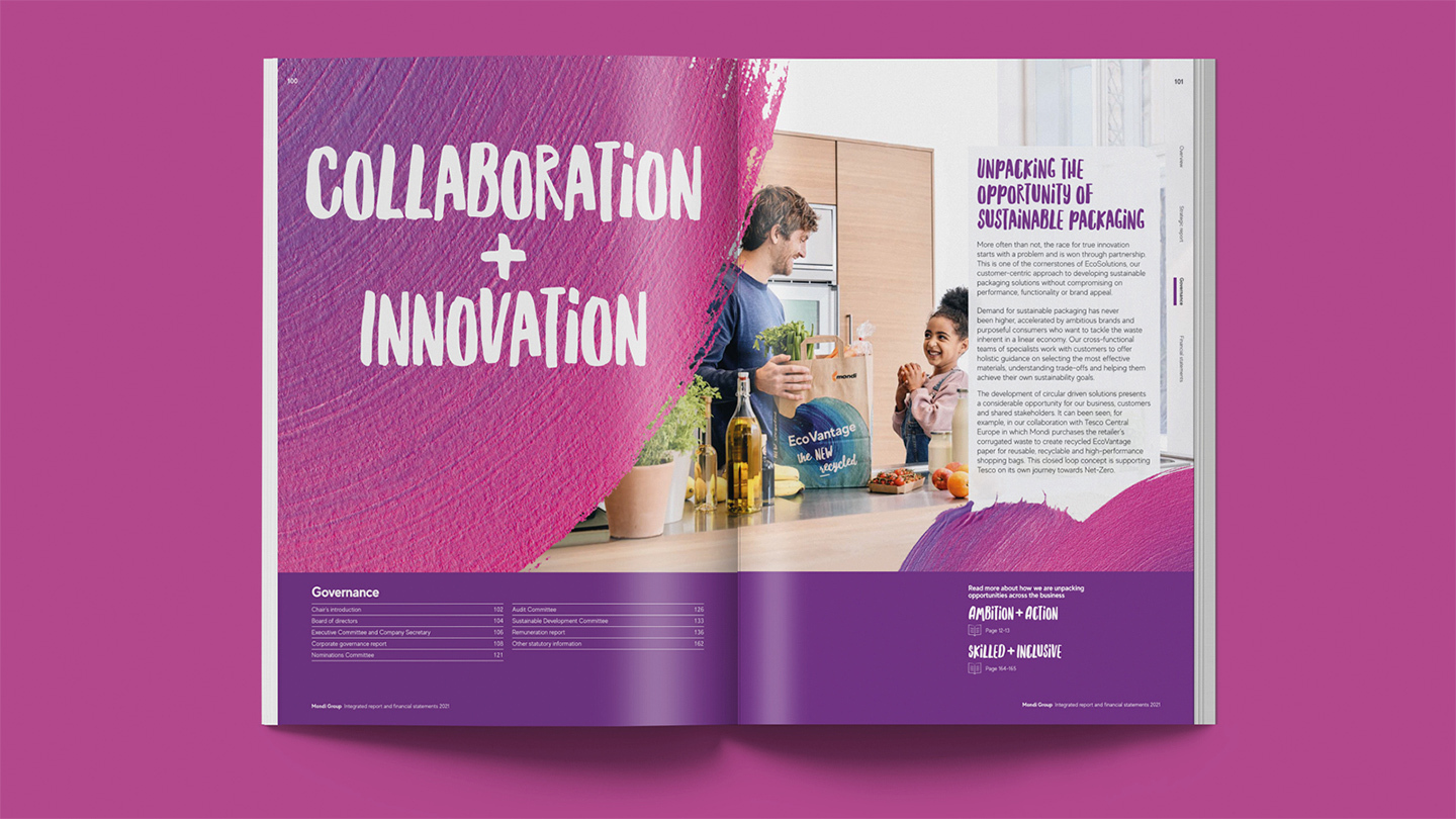 A page in Mondi report 