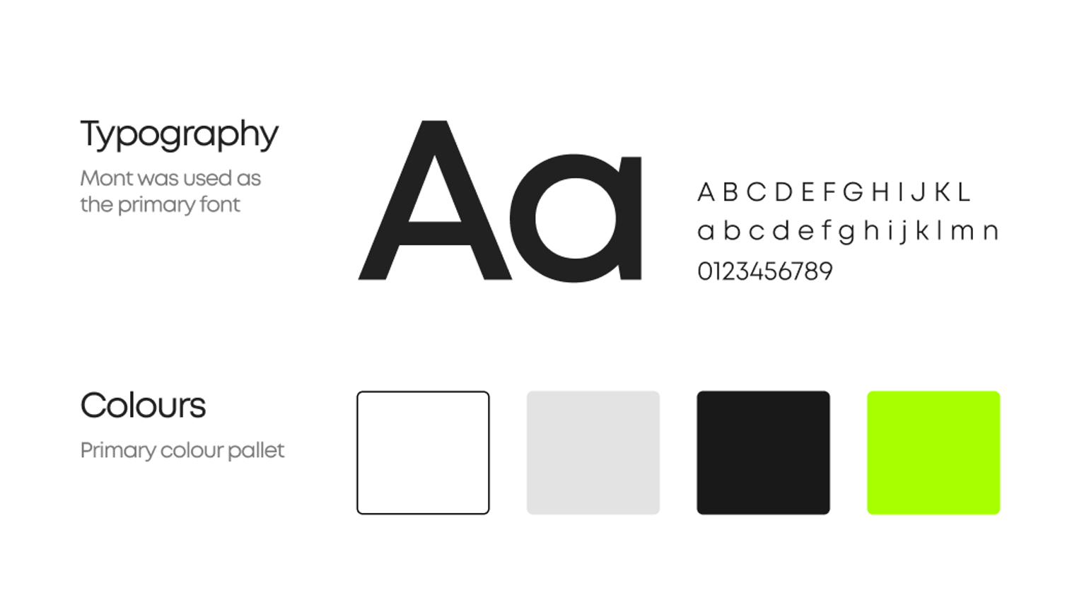 Connected Kerb's typography