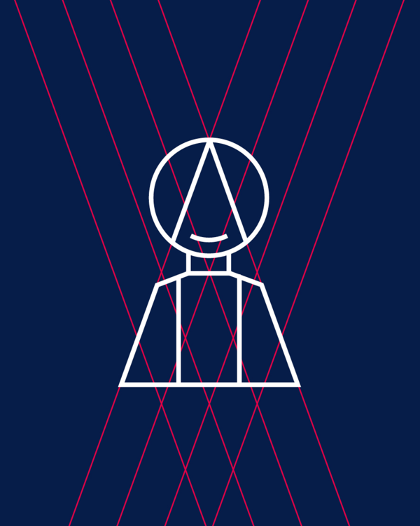 The iconography of a smiling person