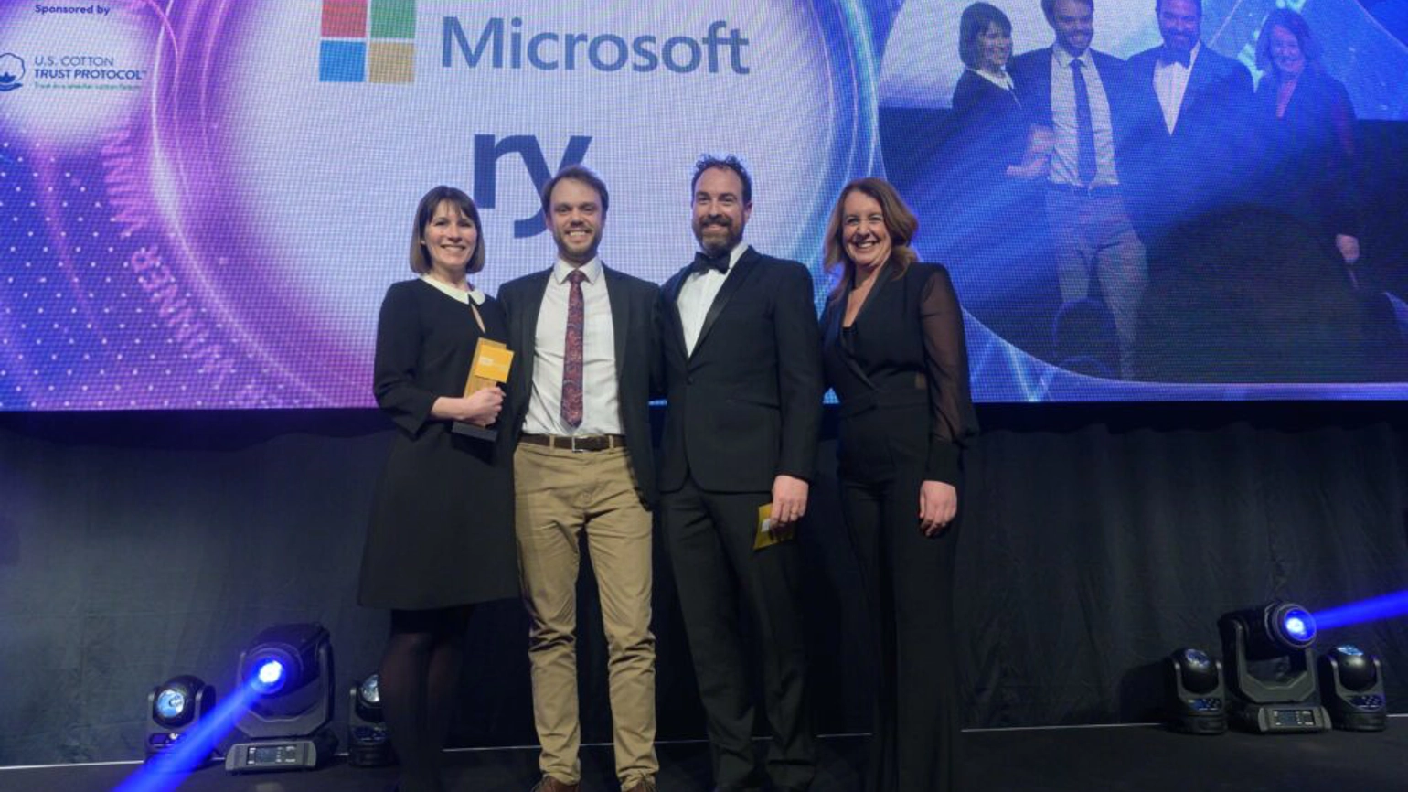 RY team on stage at the edie awards